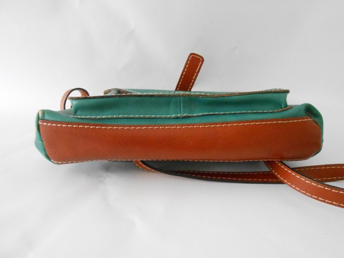 Patricia Nash Avellino Jade Green Leather Crossbody Bag / Organizer - Front Flap - Picture 11 of 17