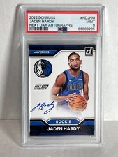 2022-23 Panini Donruss Jaden HARDY NEXT DAY ON CARD Auto RC SSP CASE HIT PSA 9