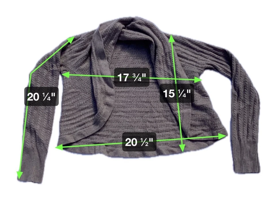 Cárdigan suéter Kenar para mujer 100 % cachemir gris manga larga frente abierto S marrón Foto 3 de 4