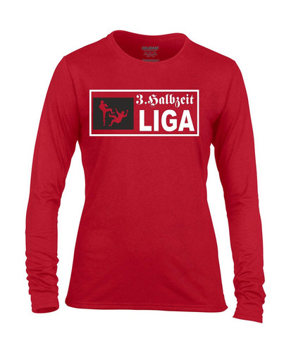 3. Halbzeit Fussball Fan Girlie Pullover, Sweatshirt - Picture 4 of 4