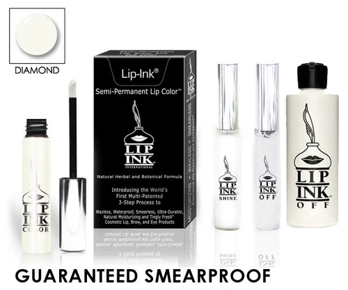 LIP INK Organic 100% Smearproof Waterproof Mini LipGel Lip Kit -  Diamond