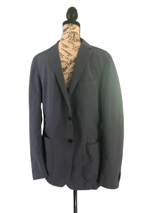 Michael Kors Men's Dusty Blue Solid Suit Sport Jacket… Gem