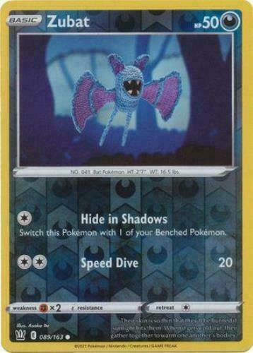 Pokemon - Zubat - 089/163 - Reverse Holo - Battle Styles - NM/M - New