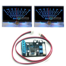 2x P-134 VU Meter Head DB Level Power Amplifier w/ Power Supply w/ Driver Board