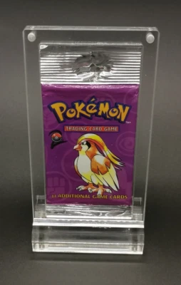 Acryl Case Box Pokemon Japonés Langer Booster Long Crimp protección con base