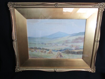 Schönes Vintage Original Aquarell James W Milliken Vale Of Maughold Barrule