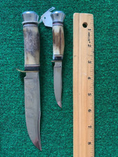 STUNNING 8 and 5 INCH KNIFE SET WITH AMAZING HANDLES HOLDER    BRAND NEW