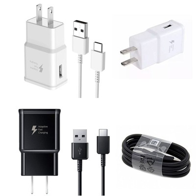 Universal USB Type C Cable Fast Wall Charger Plug For Samsung Galaxy Smartphone