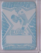Jalen Wydermeyer 2023 Leaf 1/1 Un-Autographed Printing Plate Exotic Cyan Fish