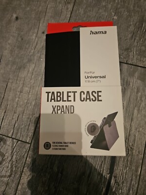 Hama 216428 Xpand Folio aus Kunststoff für Jede Marke bis 17,8 cm (7'') mit
