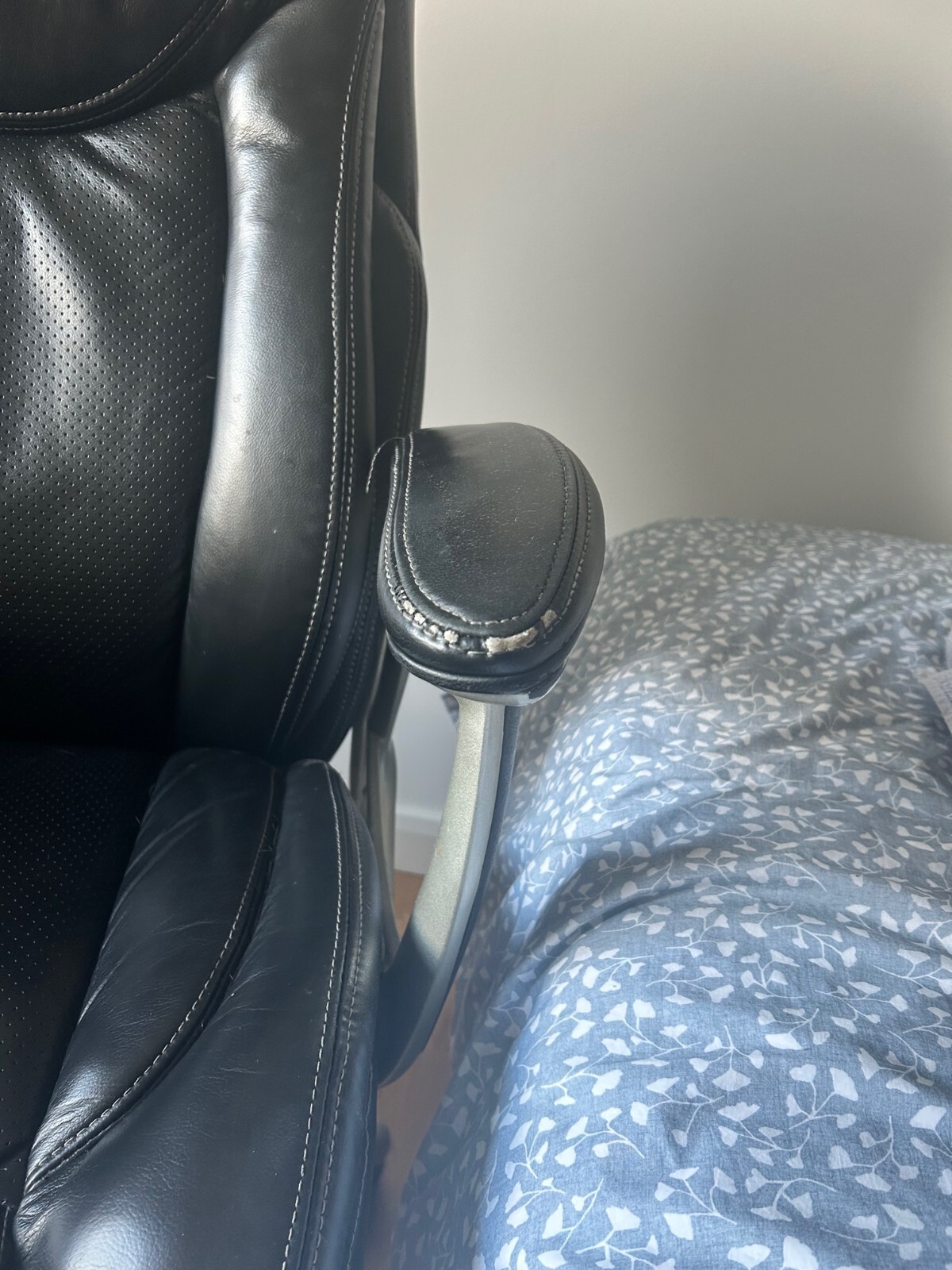 real leather office chair used eBay