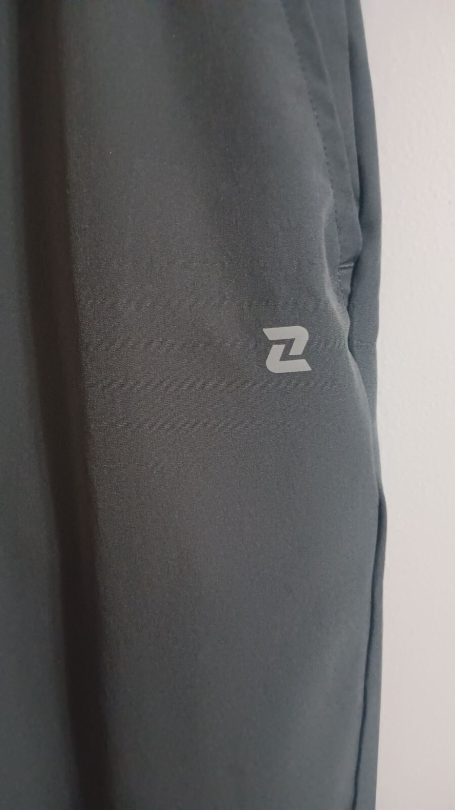 Zelos Large Grey Woven Athleisure Active Lounge Gym Comfort Errands Pullon Pants