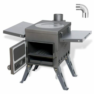 Fltom Camp Tent Stove, Portable Wood Burning Stove for Tent, Shelter, Camping He