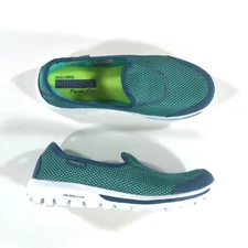 Skechers Go Walk Rival Slip On Shoes Womens Size 8 Aqua Blue 13755