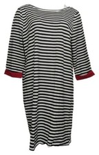Belle by Kim Gravel Triplelux Sz L Black Red Cuff Dress MSRP $61-SUPR SALE!!