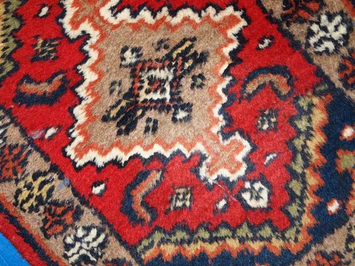 Alfombra vintage Oriental hecho a mano 42cm x 60cm 1970s - 1C755 - Picture 5 of 6