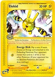Pokemon Aquapolis   9/147 Elekid Card