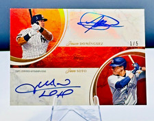 2023-24 Topps Dynamic Duals Jasson Dominguez/Juan Soto Auto /5