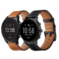 For Fossil Watch Band 18mm 20mm 22mm Classic Genuine Leather Wristwatch Strap