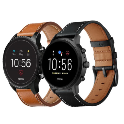For Fossil Watch Band 18mm 20mm 22mm Classic Genuine Leather
