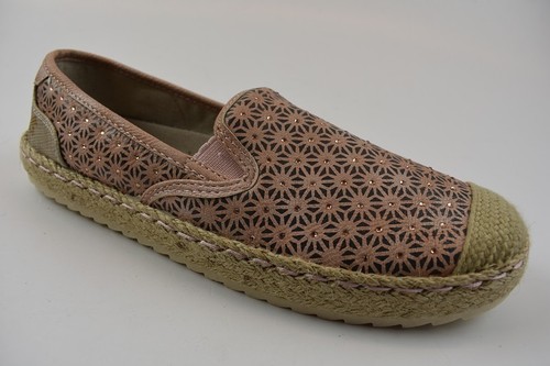 Zapatillas/alpargatas mujer Mustang con pedrería salmón eBay