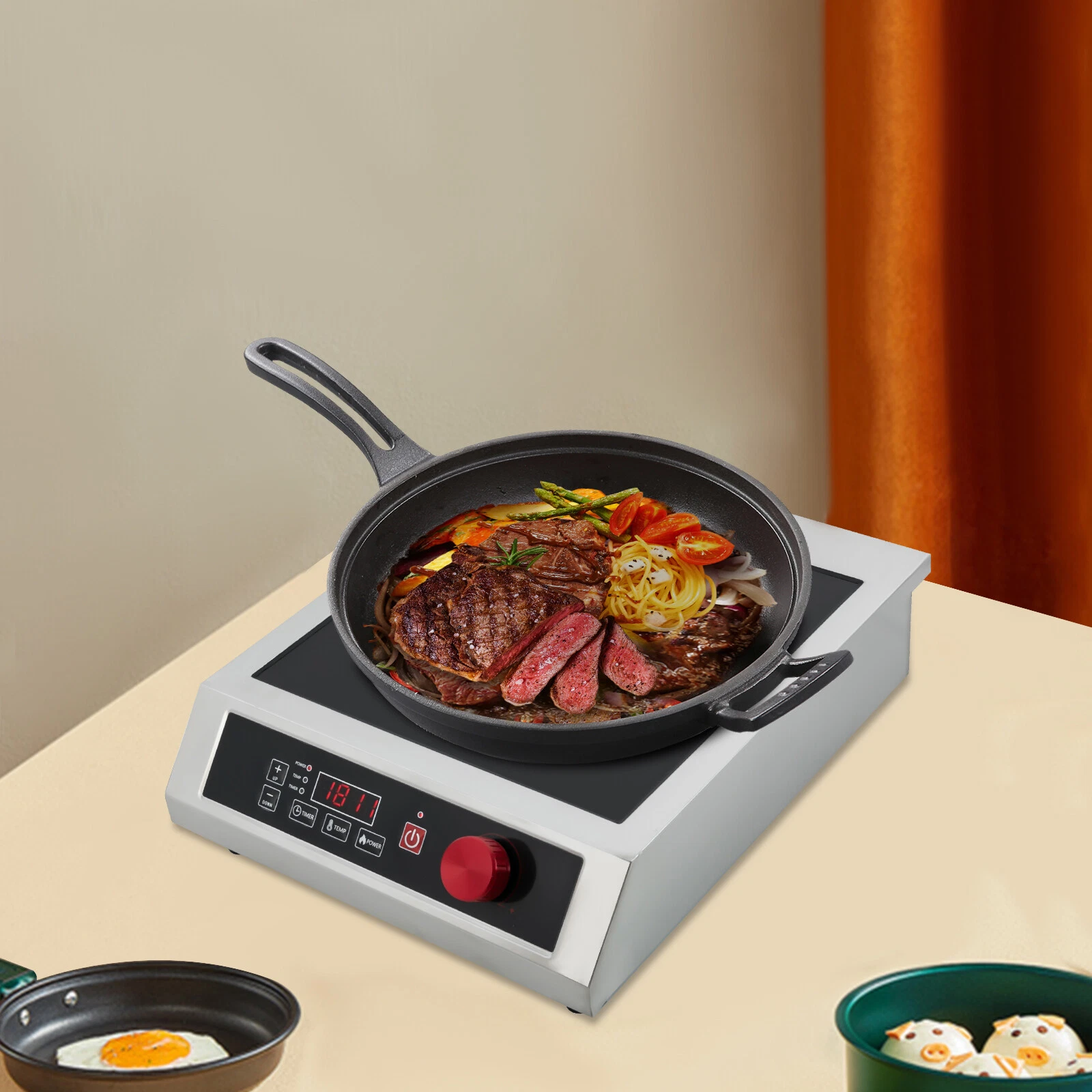 Commercial Induction Cooktop Powerful Electric Induction Burner W/Digital Sensor
Opens in a new wind