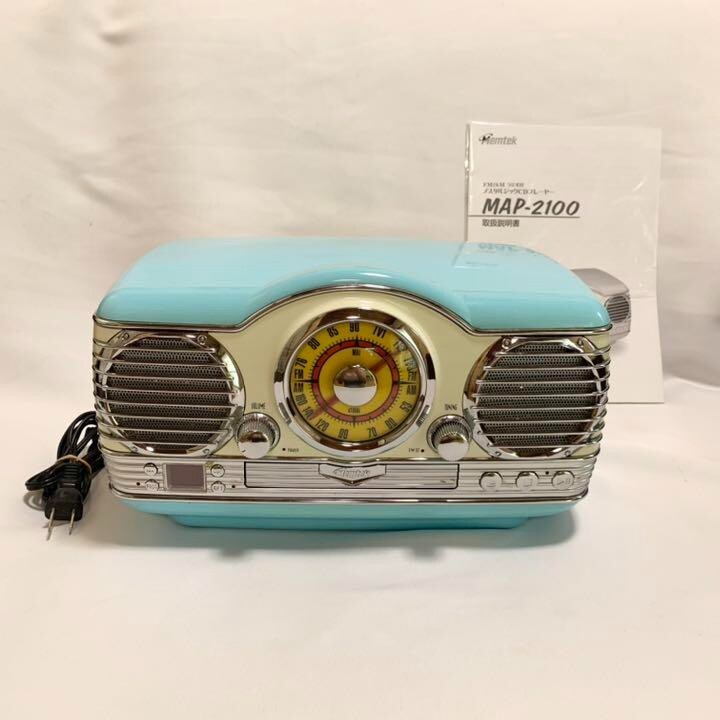 ラジオ・コンポ Vintage Memtek MAP-2100Sony MEMTEC FM/AM radio retro nostalgic CD player MAP-2100