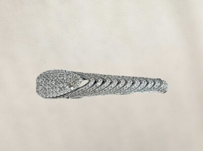 Raritäten weißer Zirkonpflaster Zwei-Finger-Ring