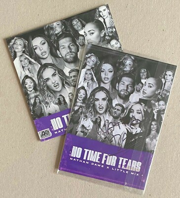 NATHAN DAWE x LITTLE MIX * NO TIME FOR TEARS * UK 3TRK CD w/ SIGNED CARD * BN&M!