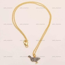 925 Sterling Silver Natural Diamond Anniversary Chain Necklace