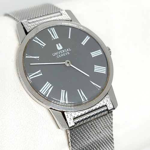 Universal Geneve Ultra Slim Manual Winding Cal.42 Grey Roman Dial Unisex Watch - 第 1/18 張圖片