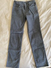 Brooks Brothers 346 Boys Corduroy Pants 12 Gray Flat Front Trousers