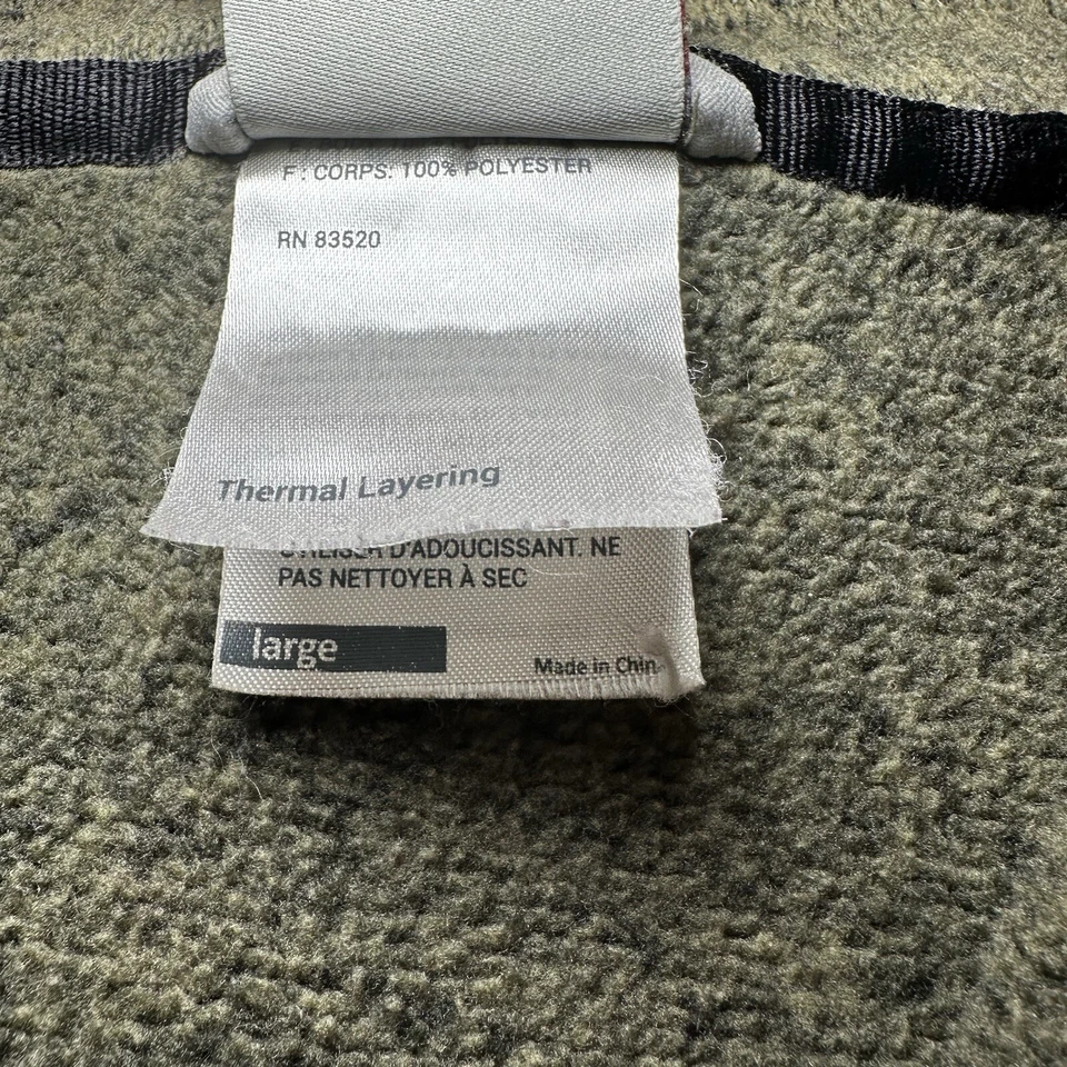 Suéter Avalanche Térmico 1/4 Cremallera Rendimiento Polar Verde Para Hombre Grande Usado en Excelente Condición Caminata Foto 3 de 4