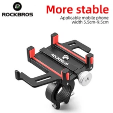 NEW ROCKBROS Motorcycle Bike Cell Phone Holder Aluminum Bracket Handlebar Mount
