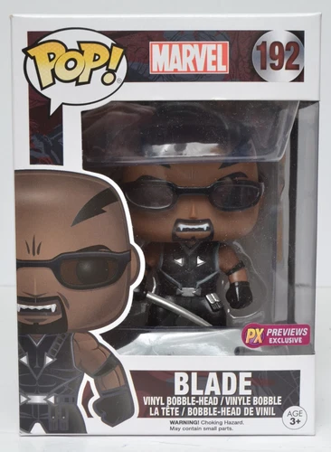 Figura Funko Pop 'Marvel' BLADE CAZADOR DE VAMPIROS #192 En caja fuerte Previsiones Exclusivas PX