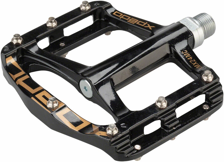Xpedo SPRY Pedals, Platform, Magnesium, Black/Gold - Image 3 of 3