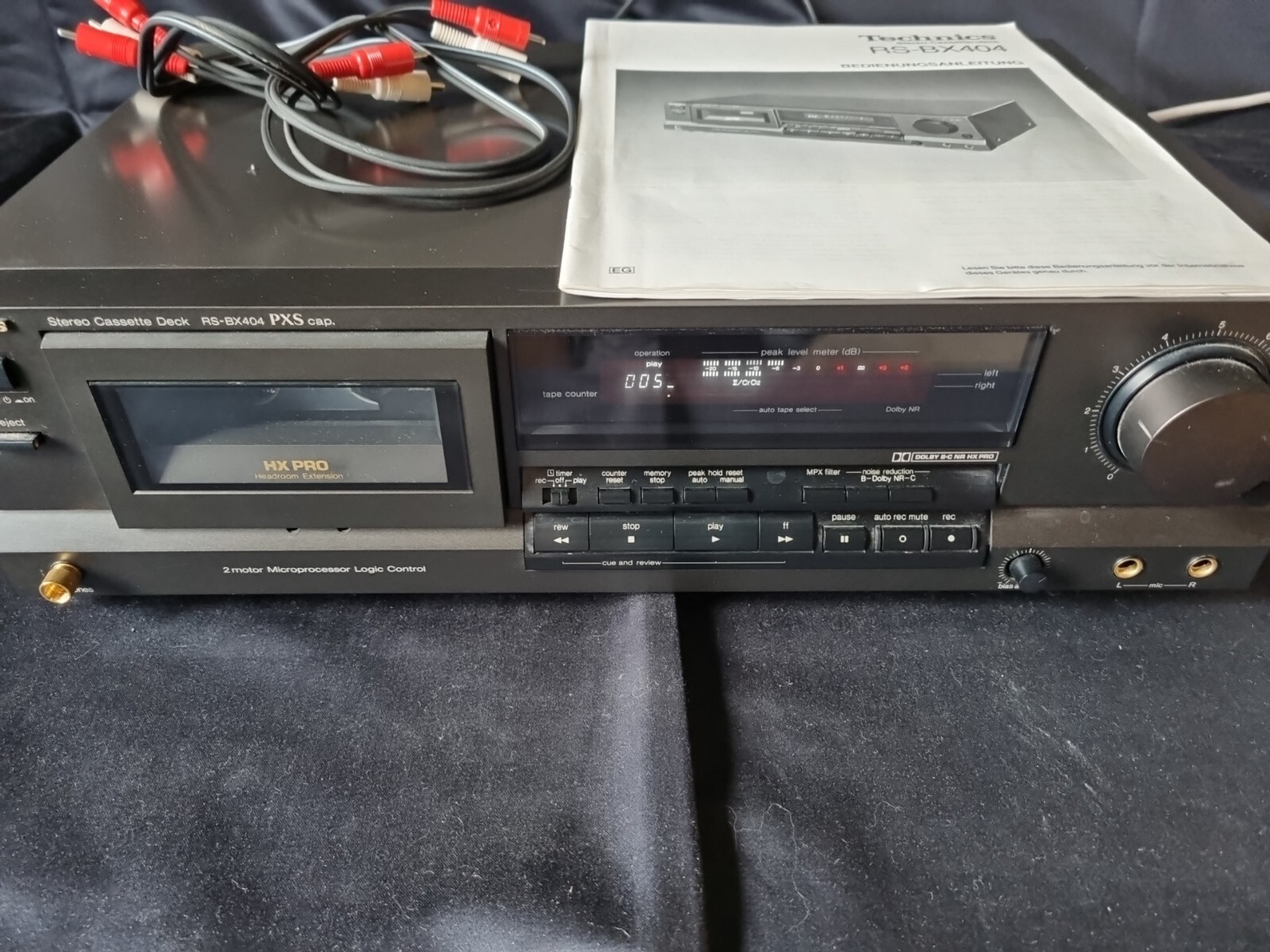 Technics RSBX404 STEREO CASSETTEN DECK mit Bedienungsanleitung eBay