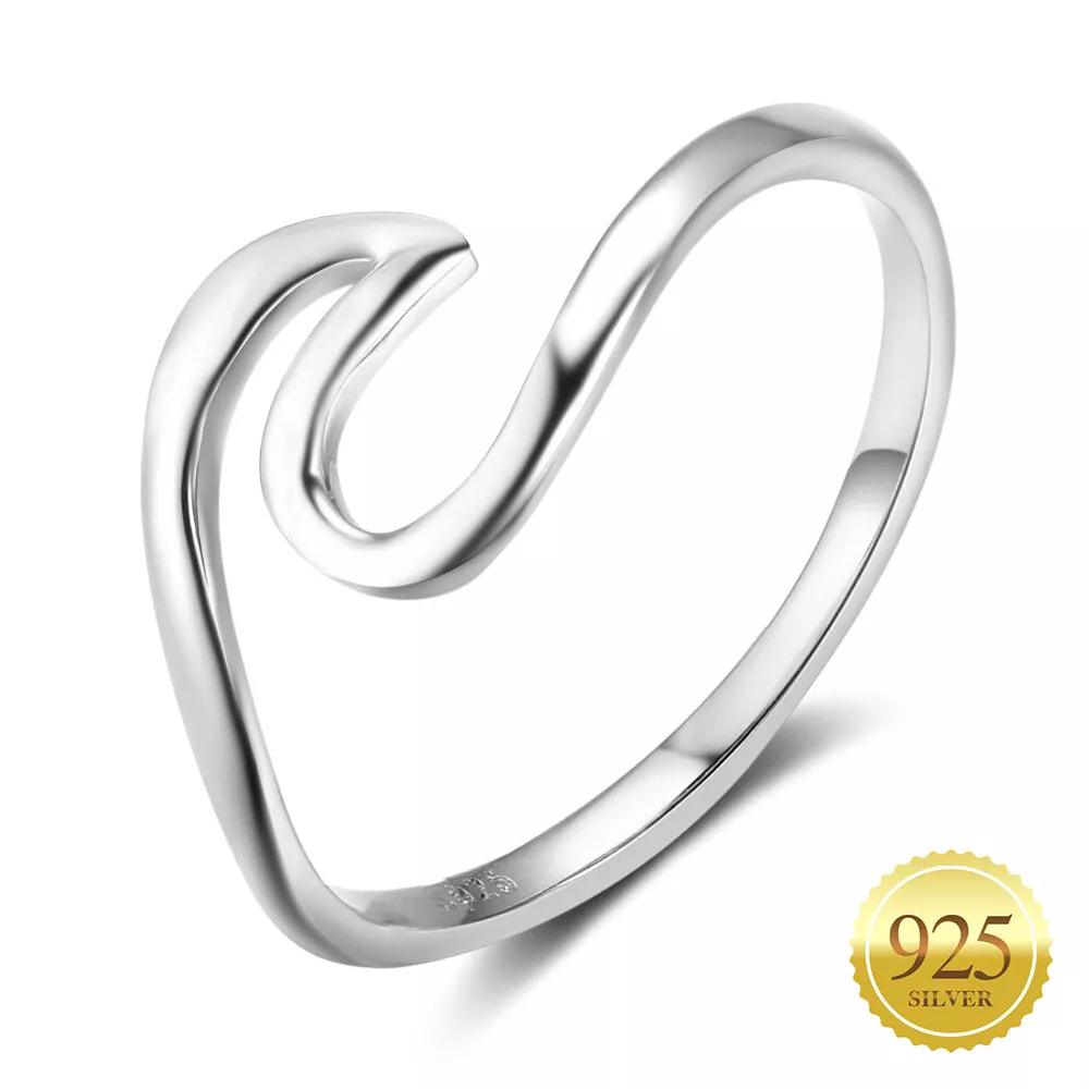 Simple silver ring design for deals girl