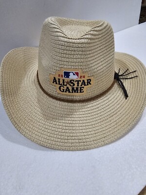 2024 MLB All Star Game Cowboy Straw Hat Adjustable NWT