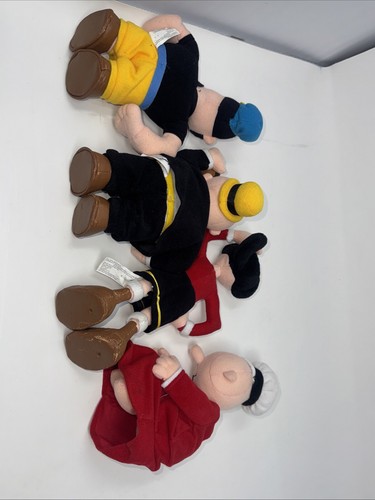 Popeye Plush Lot 1999 Olive Oyl Swee Pea Brutus ( Bluto ) Wimpy Stuffies - Picture 14 of 17
