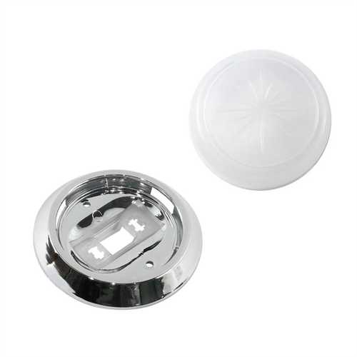 Restoparts Round Dome Light Assembly – Base, Lens & Leads – Fits Most 1971-1981 Chevy Cars – DLK006