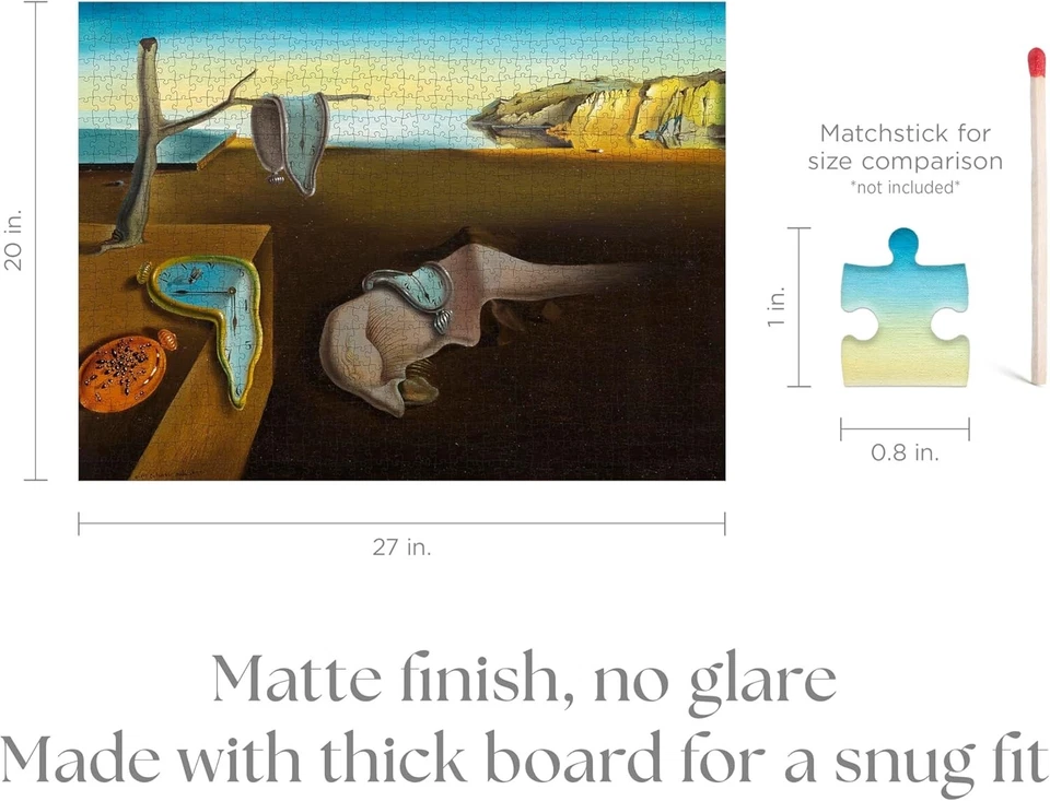 Rompecabezas La persistencia de la memoria Salvador Dalí 1000 piezas de granada Foto 3 de 4