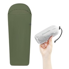 4.5oz Ultralight Washable Sleeping Bag Liner, Lightweight Adult Sleep Sack T...