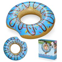 Bestway Schwimmring Donut Blau 107Cm Aufblasbar PVC Pool Strand Ab 12J