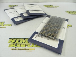 24 NEW PRECISION HSS DYNO BLK/GLD JOBBER LENGTH DRILLS 3/8"