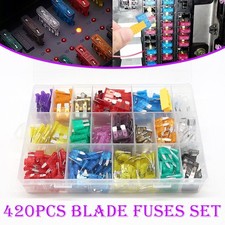 420pcs 2A-40A Car Blade Fuses Assortment Kit For Auto/RV/Truck/Motorcycle/Yacht