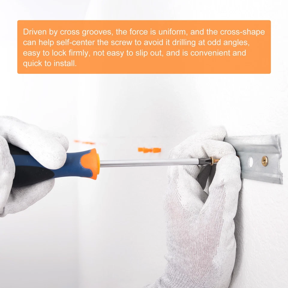 M1-0.25 X 8 mm 50pcs Diriger Vis Conduire Vis Matériel Attache pour Meubles - Photo 4/4