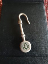 Masonic Diner's Napkin Holder. 925 hallmarked Silver. Boxed with instructions.