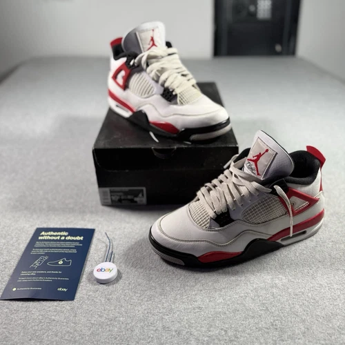Size 10.5 - Men's Nike Air Jordan 4 Retro Mid Red Cement DH6927-161