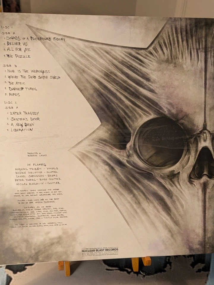 In Flames Sounds of a Playground Fading Remaster 2023 Natural Vinyl LP - Image 3 of 3